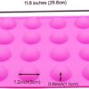 BAKER DEPOT Small Dome Silicone Mold for Cake Decorating Candy Chocolate Mould Semicircle Handmade Resin Craft Mould (round 24 holes mold 2 pcs) - Image 2